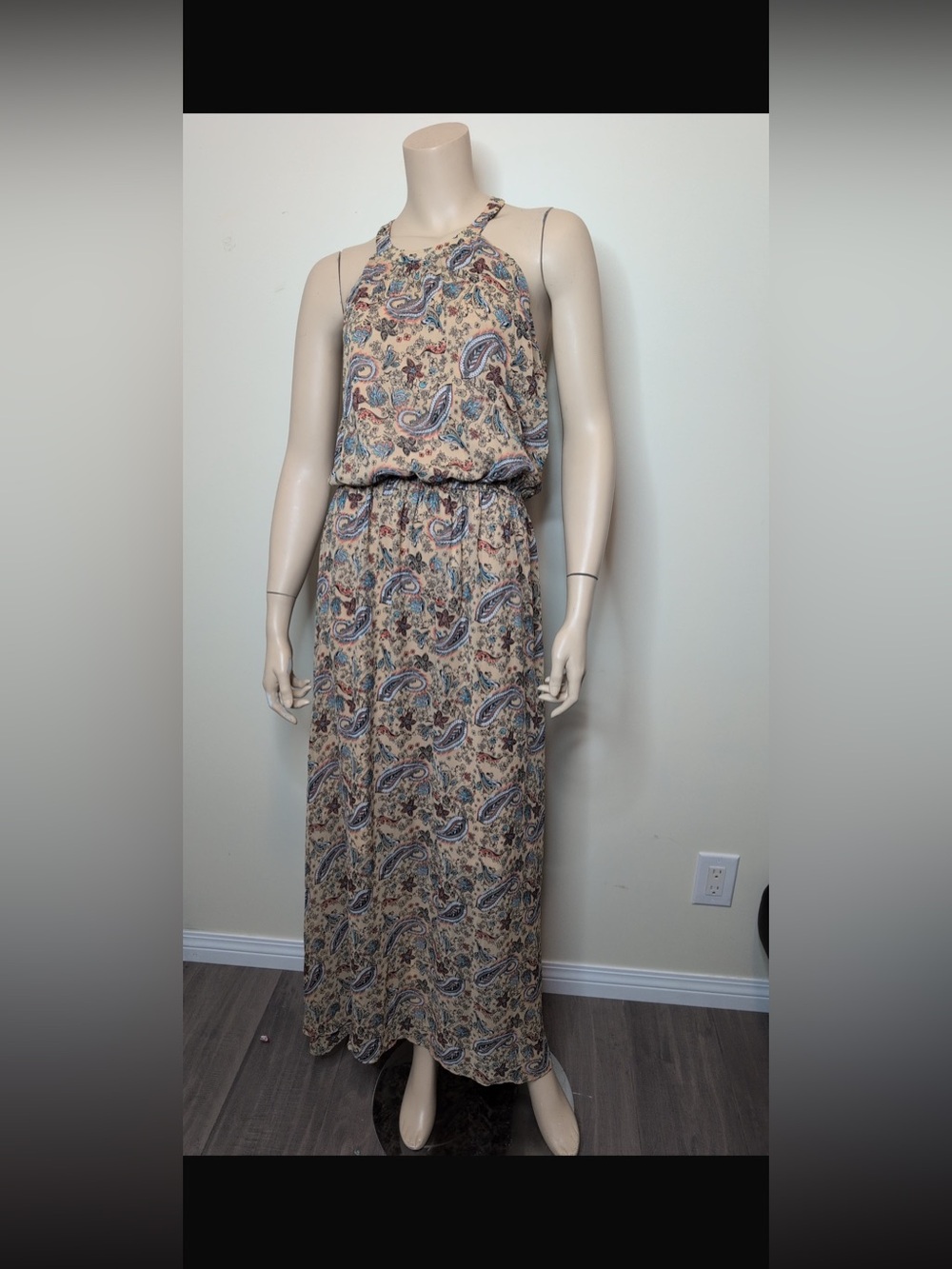 Splash Paisley Maxi Dress – Size 10 - Picture 2 of 5